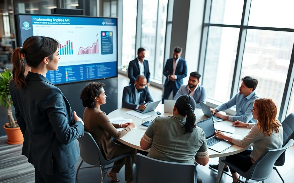 como implementar IA nas empresas